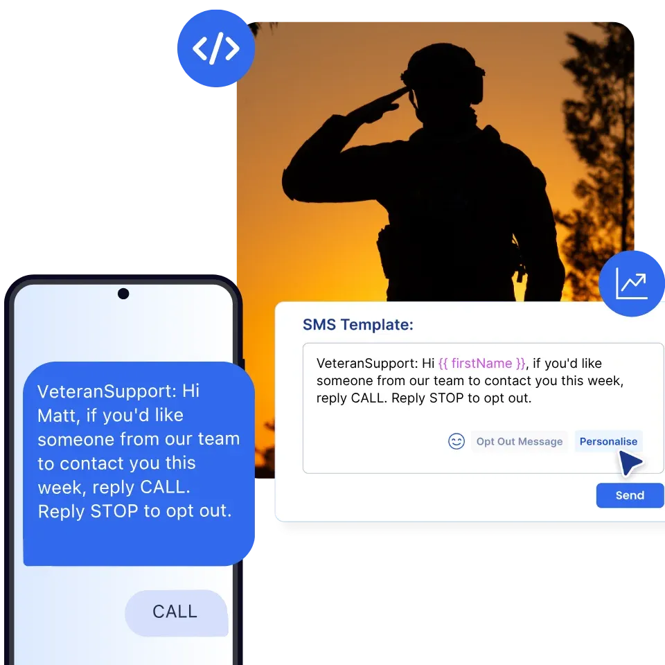 Image of a veteran soldier