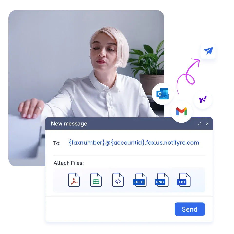 image of a fax printing that was sent via email