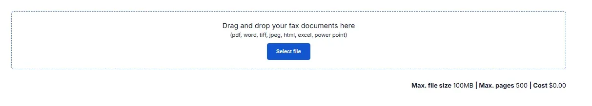 Notifyre fax dashboard step 4