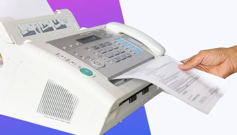 A fax machine