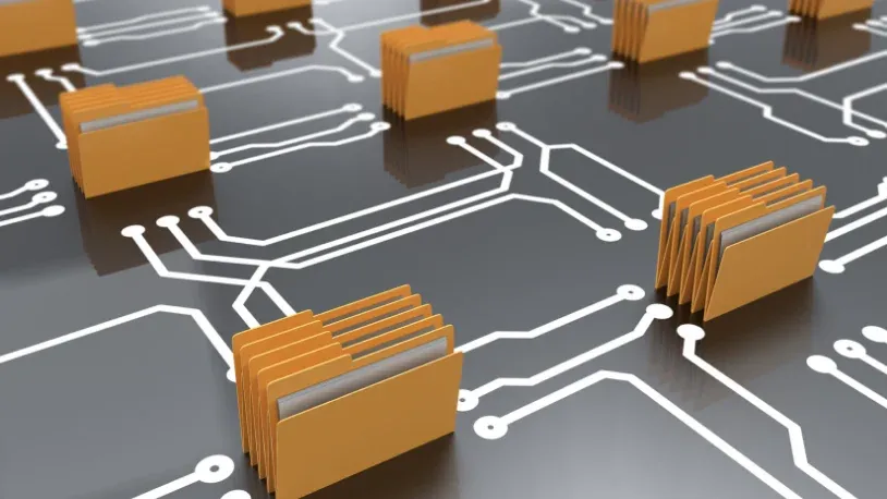 Digital folders in a system