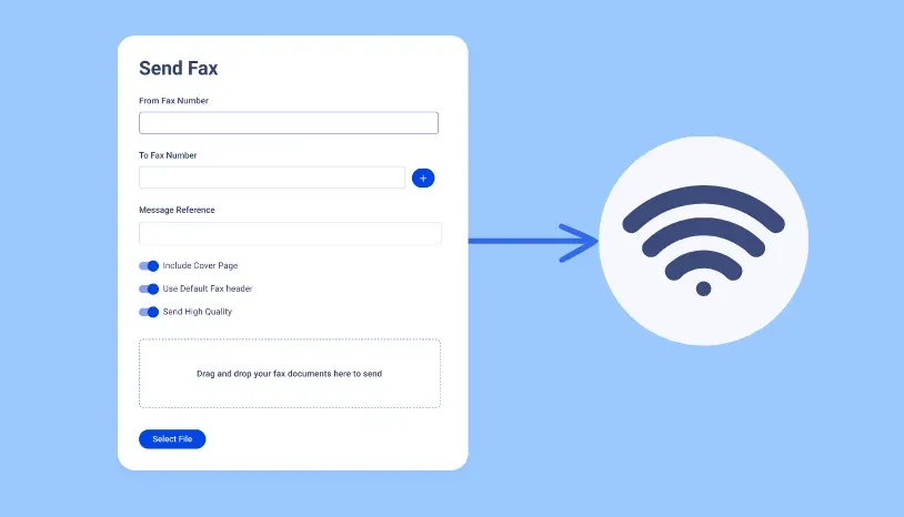 Notifyre fax on wifi